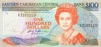 Gallery image for East Caribbean States p25d1: 100 Dollars